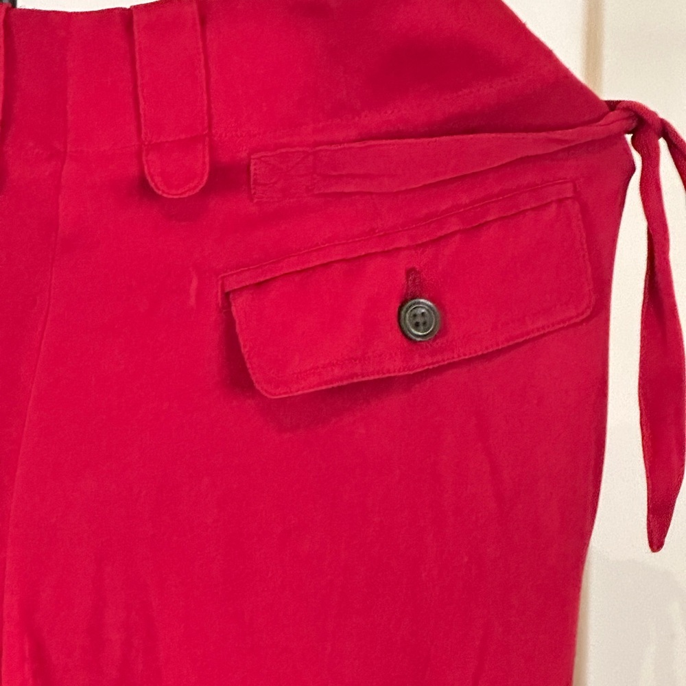 Rachel Zoe Vibrant Red Straight Leg Pants - Picture 13 of 13